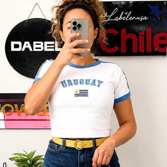 Remera Bordada- Uruguay