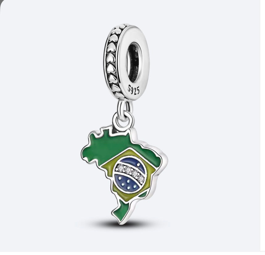 Charm de Países en Plata 925