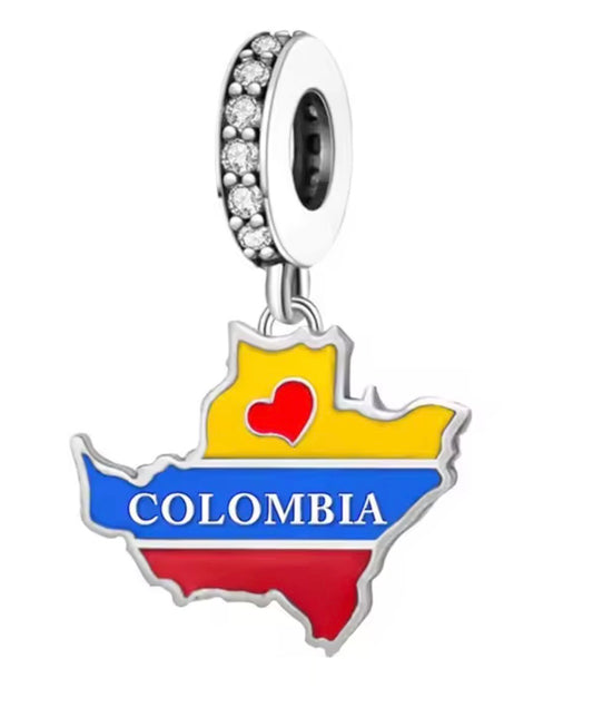Charm de Países en Plata 925