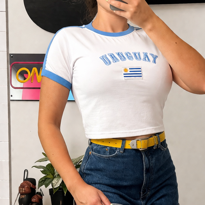 Remera Bordada- Uruguay