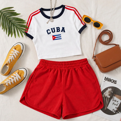 Short Deportivo Rojo para Mujer | Casual y Verano