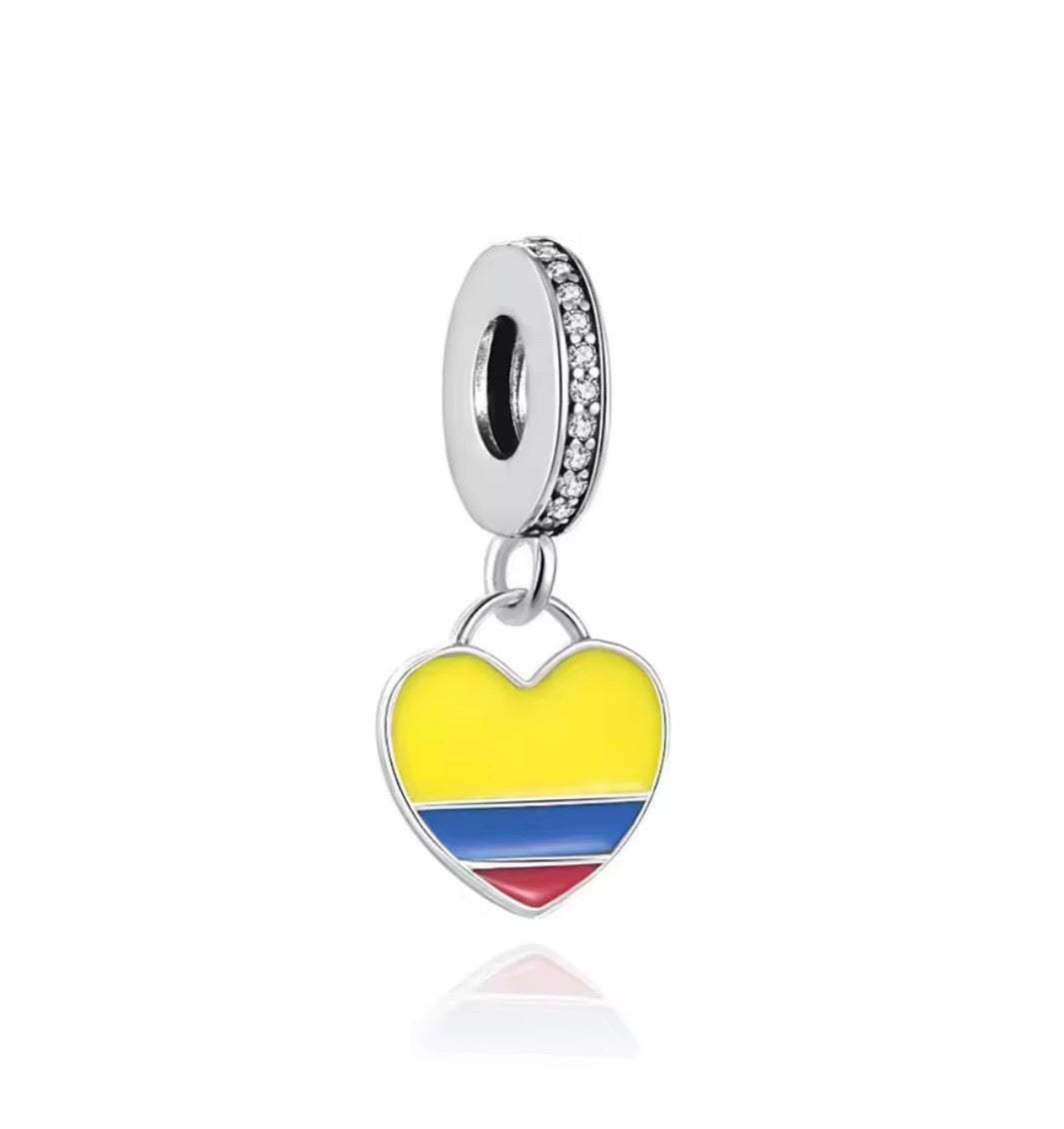 Charm de Países en Plata 925