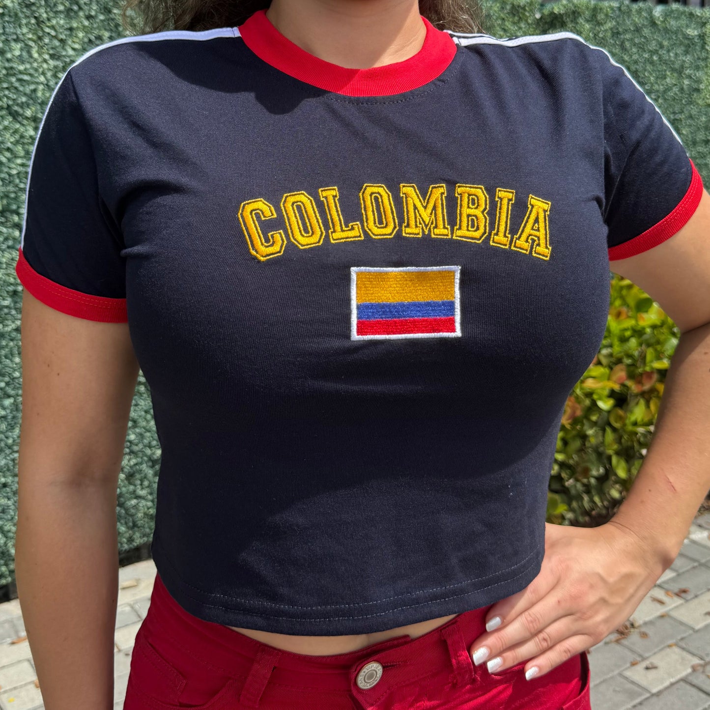 Camiseta Bordada - Colombia