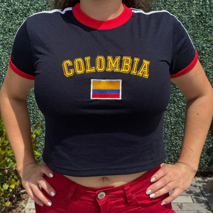 Camiseta Bordada - Colombia