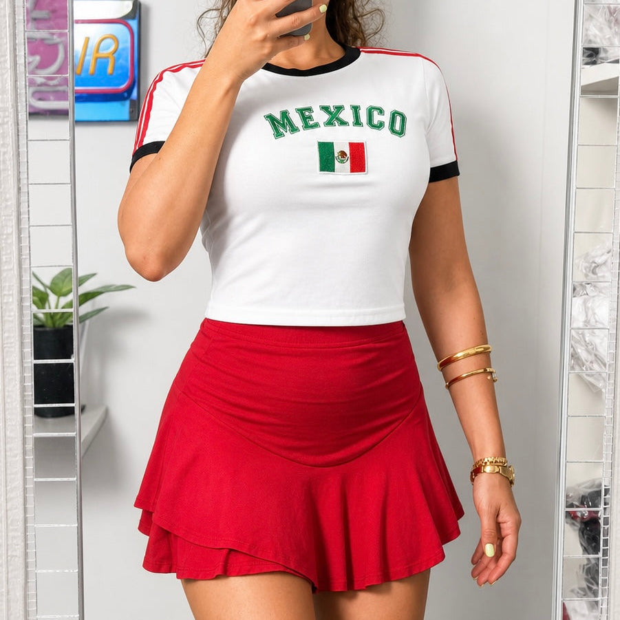 Playera Bordada- México