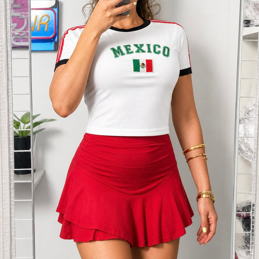 Playera Bordada- México