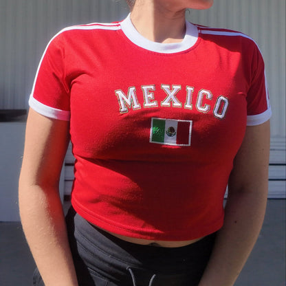 Playera Bordada- México
