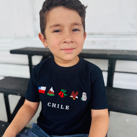 T-Shirts bordada para niño- Chile