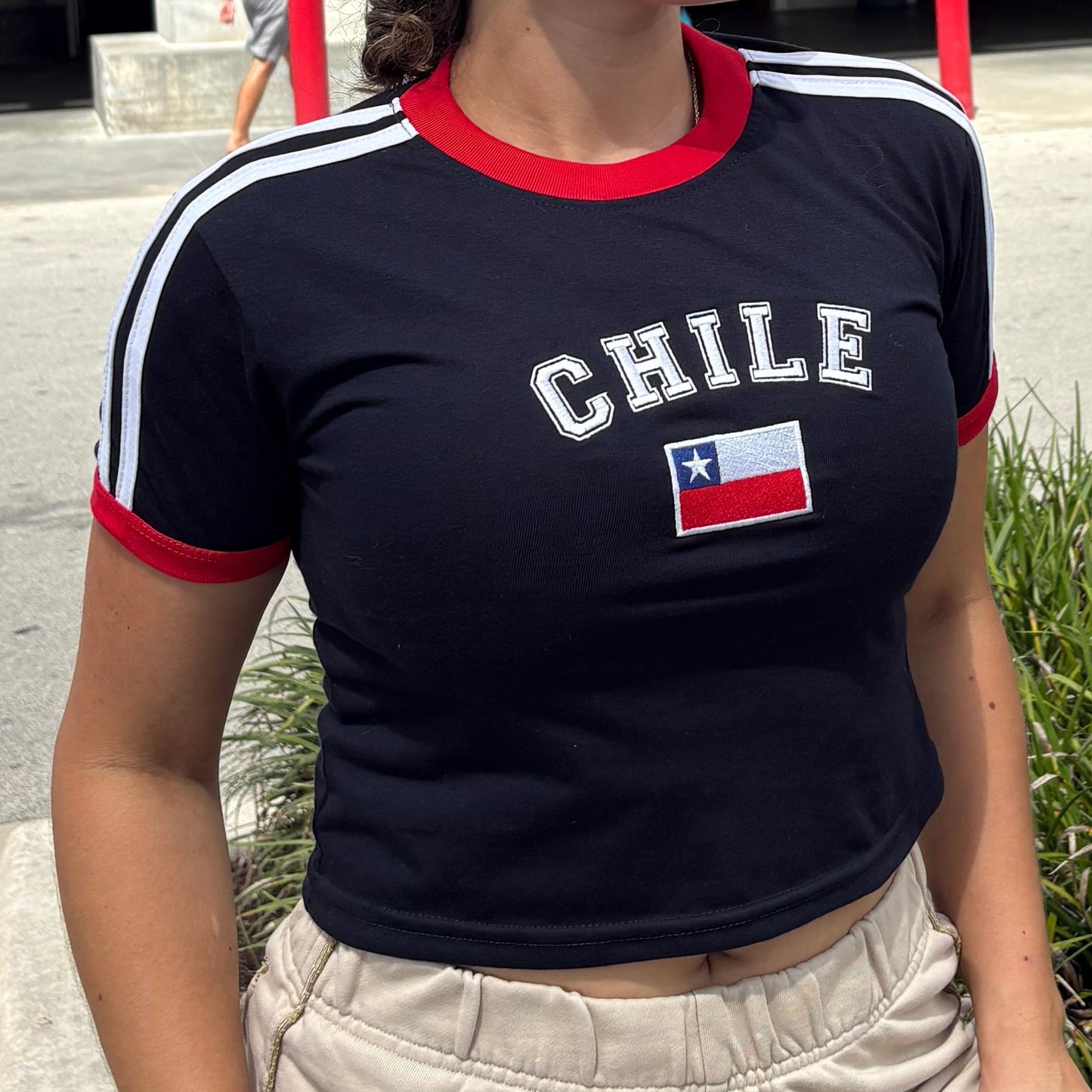 Polera Bordada- Chile