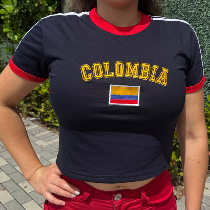 Camiseta Bordada - Colombia