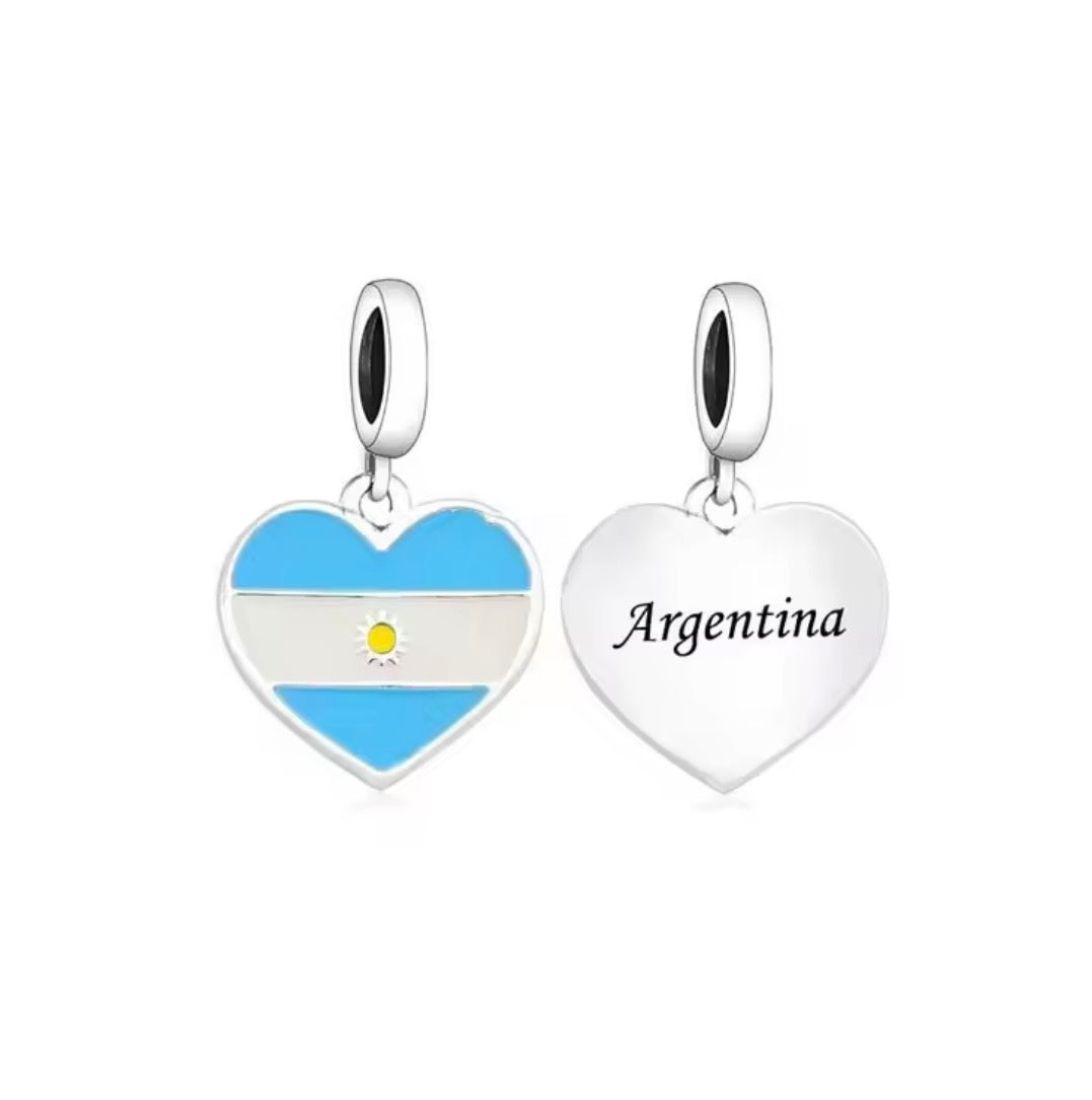Charm de Países en Plata 925