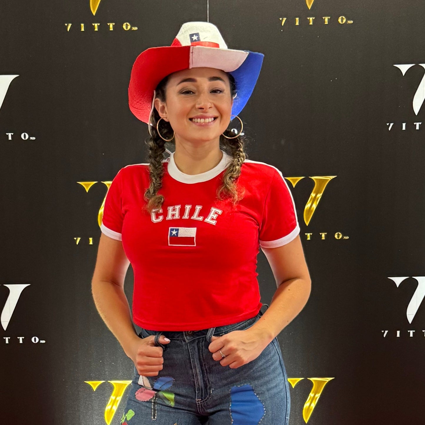 Polera Bordada- Chile