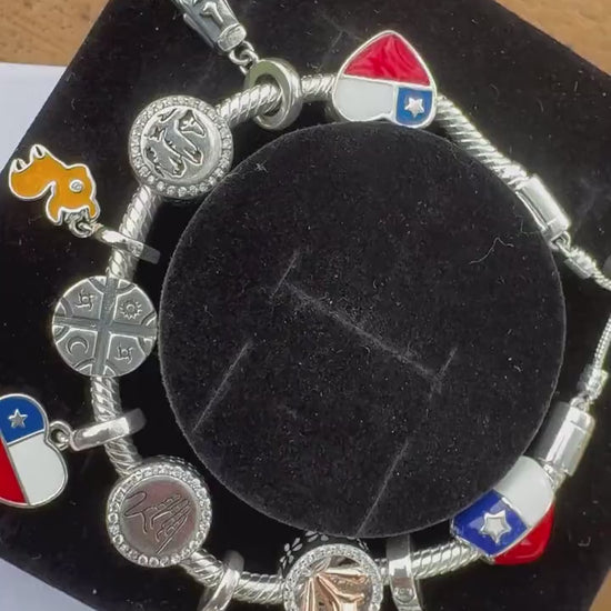 Charm de Países en Plata 925